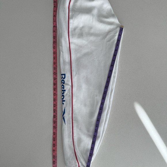 White Reebok Sweatpants Size XS/S - Picture 4 of 8